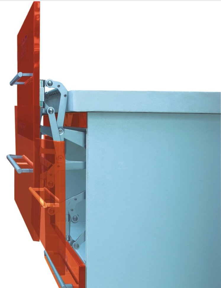 氣動(dòng)垂直上翻支撐YS337-B效果圖