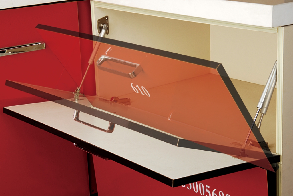 緩沖下翻氣動(dòng)支撐桿YS610圖/效果圖